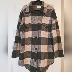 Lush Women's Long Button-Up Cardigan sz small